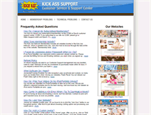 Tablet Screenshot of kickasssupport.com